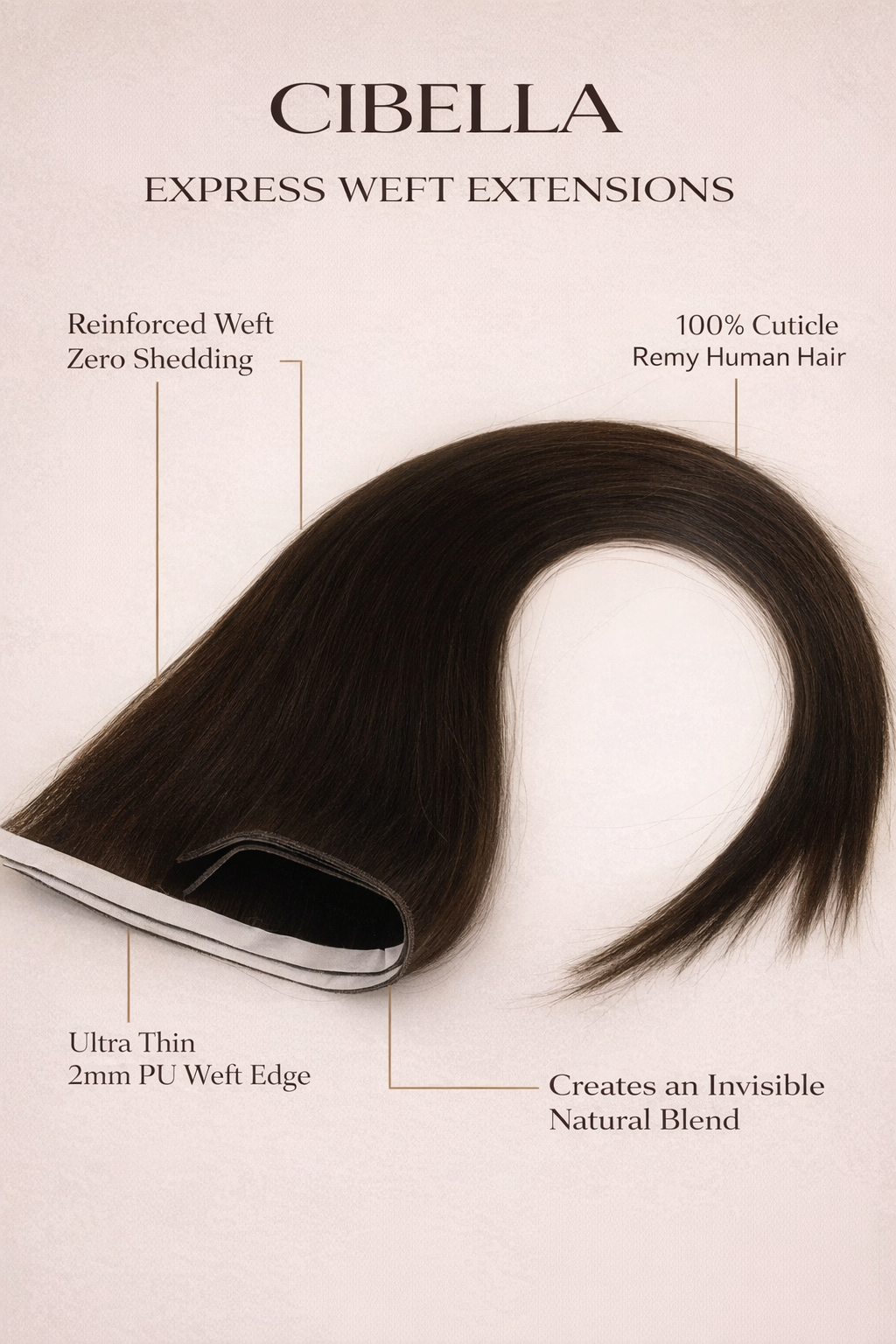 Express Weft Hair Extensions- Tape in