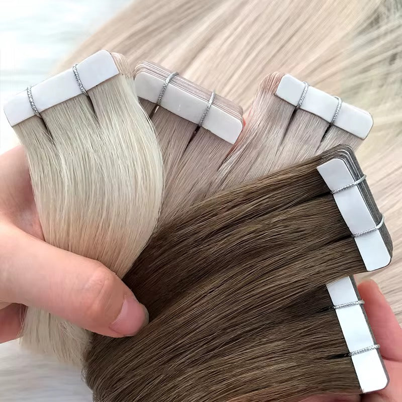 Tape-In Hair Extensions Russian Virgin Remy human hair