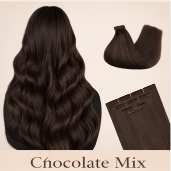 Tape-In Hair Extensions Russian Virgin Remy human hair
