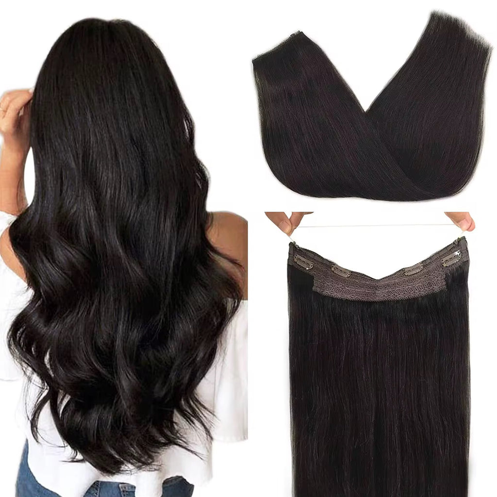 Halo Hair Extensions – 100% Human Hair