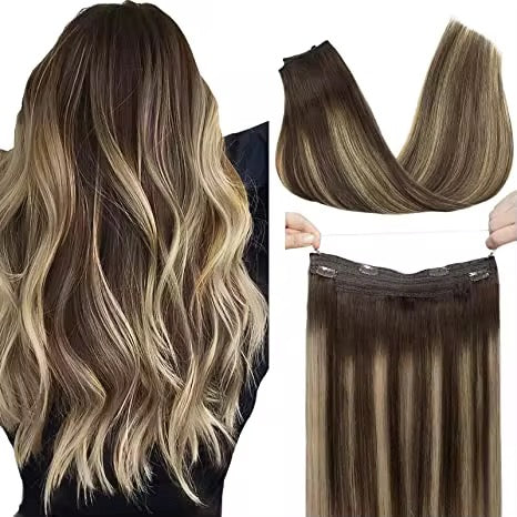 Halo Hair Extensions – 100% Human Hair